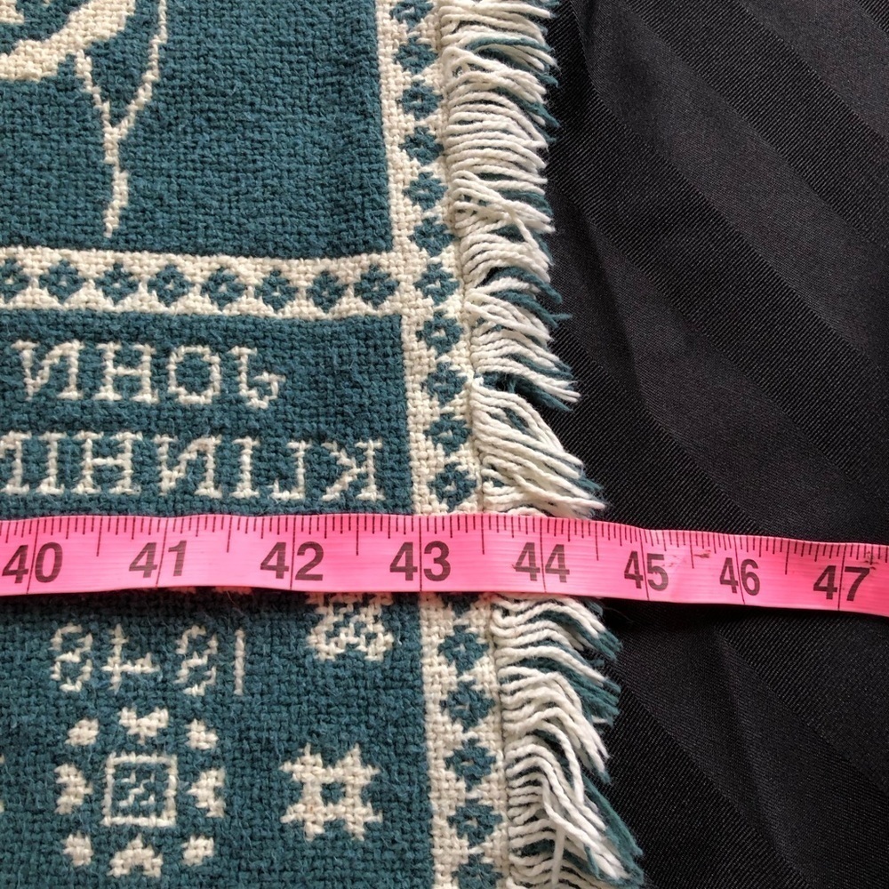 Vtg Reproduction Jacquard Throw - Picture 8 of 9